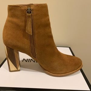 Matisse Metric Suede Ankle Geo Block Heel Boots